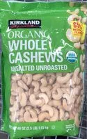Mängden socker i Organic whole cashews