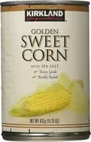 Mängden socker i Kirkland golden sweet corn