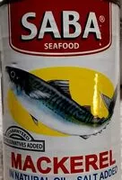 Mängden socker i Mackerel in Natural Oil