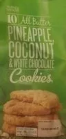 Mängden socker i 10 All Butter Pineapple, Coconut & White Chocolate Cookies