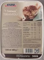 Mängden socker i "I cremosi" TIRAMISU