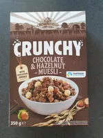Mängden socker i crunchy chocolate & hazelnuts muesli