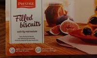 Mängden socker i Filled biscuits with fig marmalade