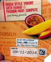 Mängden socker i 0% fat Greek style yogurt