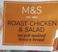 Mängden socker i Sandwich Roasted Chicken and Salad