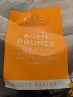 Mängden socker i Agen prunes