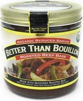 Mängden socker i Better than bouillon organic roasted beef base