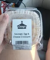 Mängden socker i Sausage, egg and cheese croissant