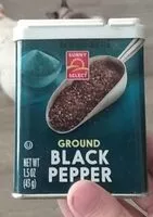 Mängden socker i Ground black pepper