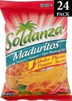 Mängden socker i Pepper sweet plantain chips