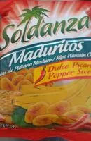 Mängden socker i Plátanos maduro dulce picante