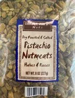 Mängden socker i Dry Roasted & Salted Pistachio Nutmeats, Halves & Pieces