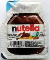 Mängden socker i Nutella, hazelnut spread with cocoa, hazelnut