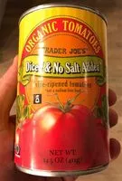 Mängden socker i Organic diced tomatoes no salt added