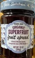 Mängden socker i Trader Joe's Organic Super Fruit Spread