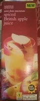 Mängden socker i spiced British apple juice