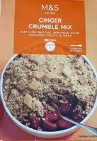 Mängden socker i Ginger crumble mix