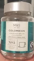 Mängden socker i M&S Colombian coffee