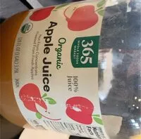 Mängden socker i Organic apple juice