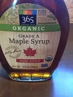 Mängden socker i 365 everyday value, organic dark maple syrup