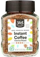 Mängden socker i Instant Coffee Vienna Roast