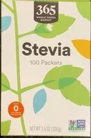 Mängden socker i Stevia Packets