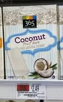 Mängden socker i Coconut fruit bars, coconut
