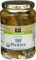 Mängden socker i Organic dill pickles