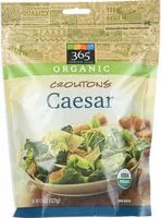 Mängden socker i Organic croutons caesar