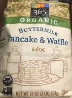 Mängden socker i Organic Pancake & Waffle Mix, Buttermilk