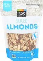 Mängden socker i Almonds sliced