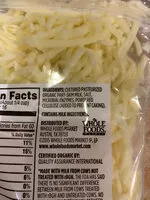 Mängden socker i Shredded Mozzarella Cheese