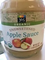 Mängden socker i Organic apple sauce