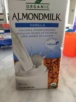 Mängden socker i Organic almond milk vanilla flavor