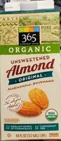 Mängden socker i Organic Unsweetened Almond Milk