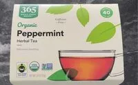 Mängden socker i Organic peppermint herbal tea