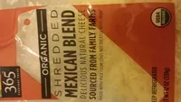 Mängden socker i Mexican blend cheese