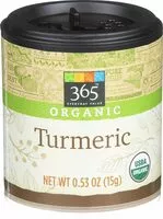 Mängden socker i Organic turmeric