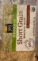 Mängden socker i Organic short grain brown rice