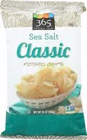 Mängden socker i Sea salt classic potato chips