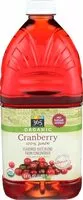 Mängden socker i Organic 100% cranberry juice