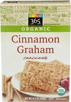 Mängden socker i Organic cinnamon graham crackers