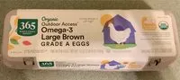 Mängden socker i Organic Omega-3 Large Brown Eggs