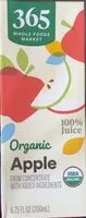 Mängden socker i Organic 100% apple juice from concentrate