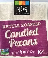 Mängden socker i Kettle roasted candied pecans