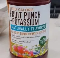 Mängden socker i Zero calorie Fruit Punch +Potassium