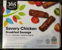 Mängden socker i Savory Chicken breakfast sausage