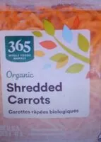 Mängden socker i Organic shredded carrots