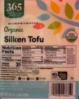 Mängden socker i Organic Silken Tofu