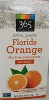 Mängden socker i Florida orange not from concentrate no pulp